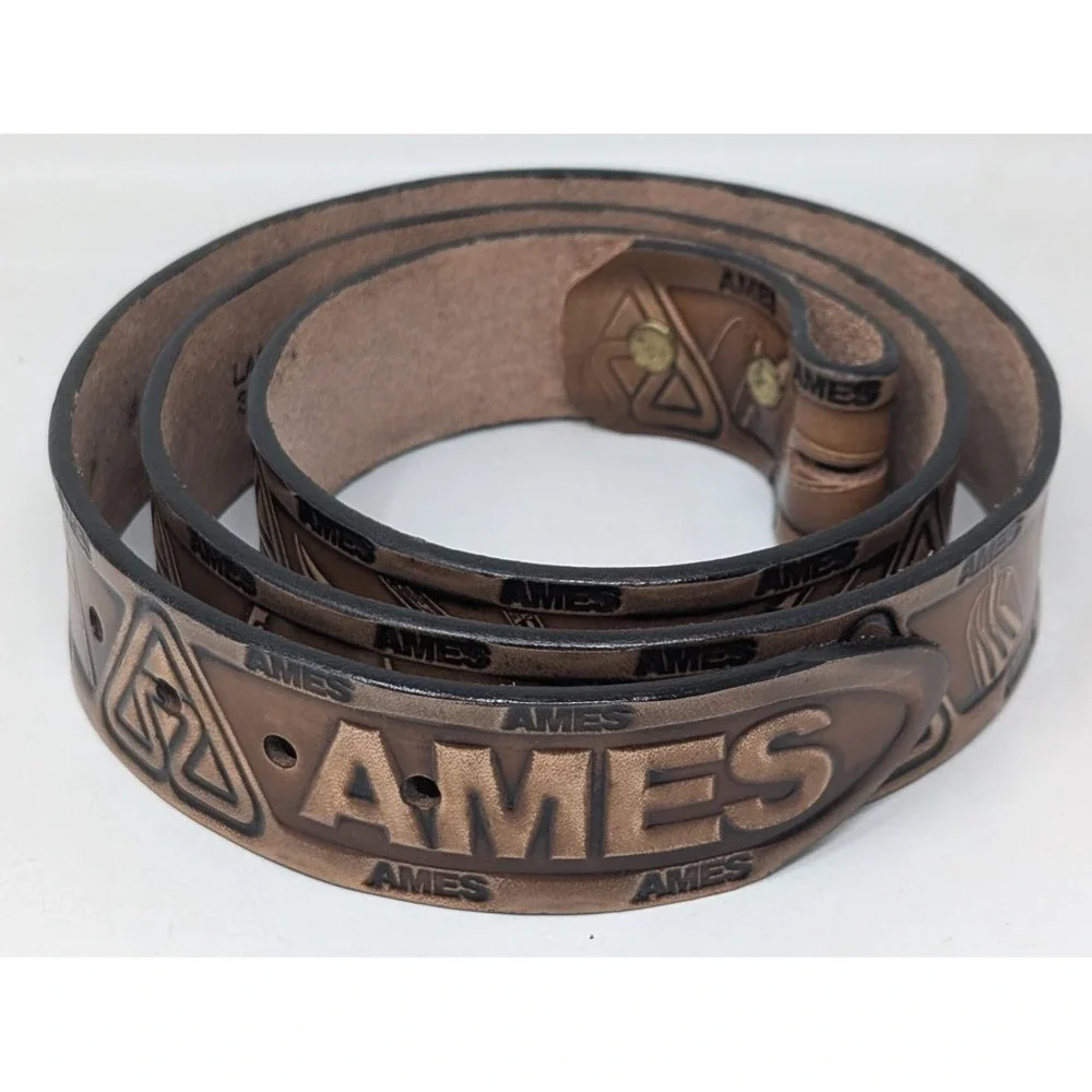 Vintage Ames True Temper Leather Belt Tools Shovel Garden Men's Large 38-42